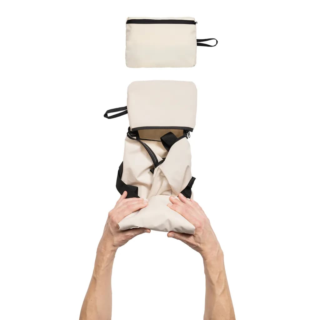 Dillon AWARE™ RPET faltbare Sporttasche - off white