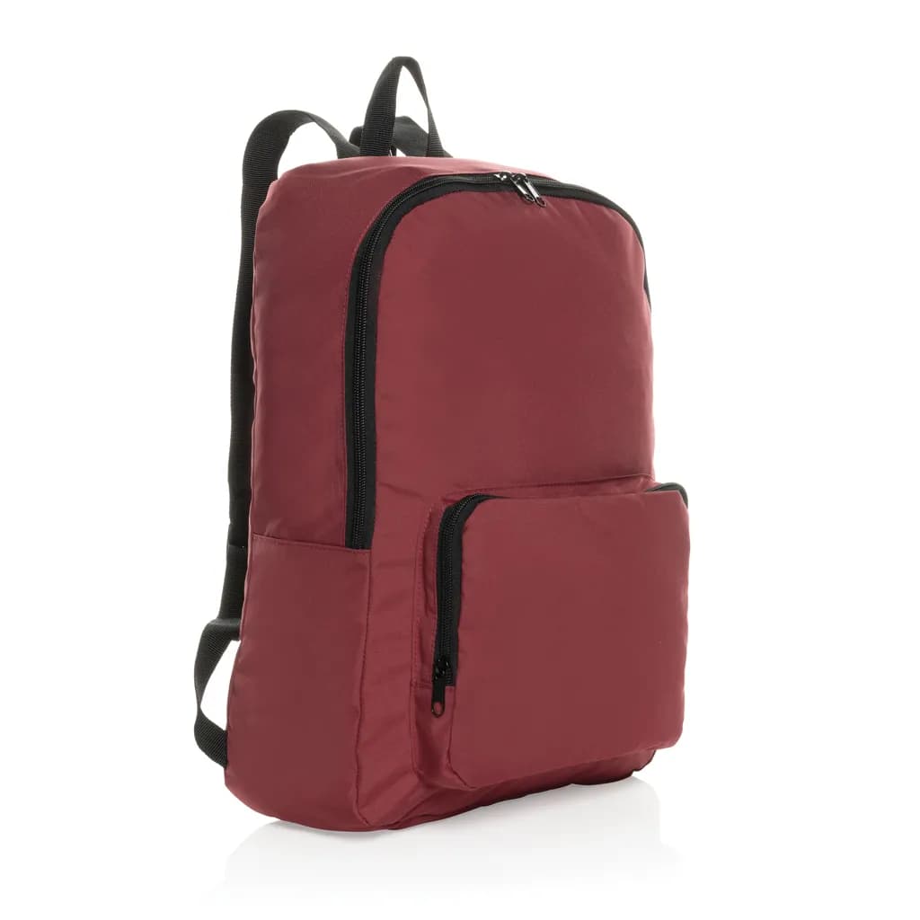 Dillon AWARE™ RPET faltbarer klassischer Rucksack - rot