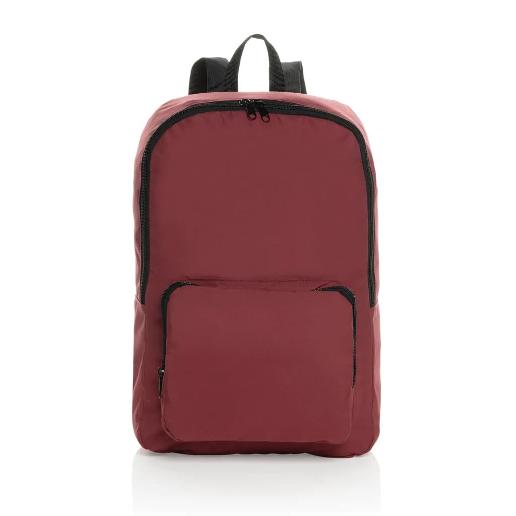 Dillon AWARE™ RPET faltbarer klassischer Rucksack - rot