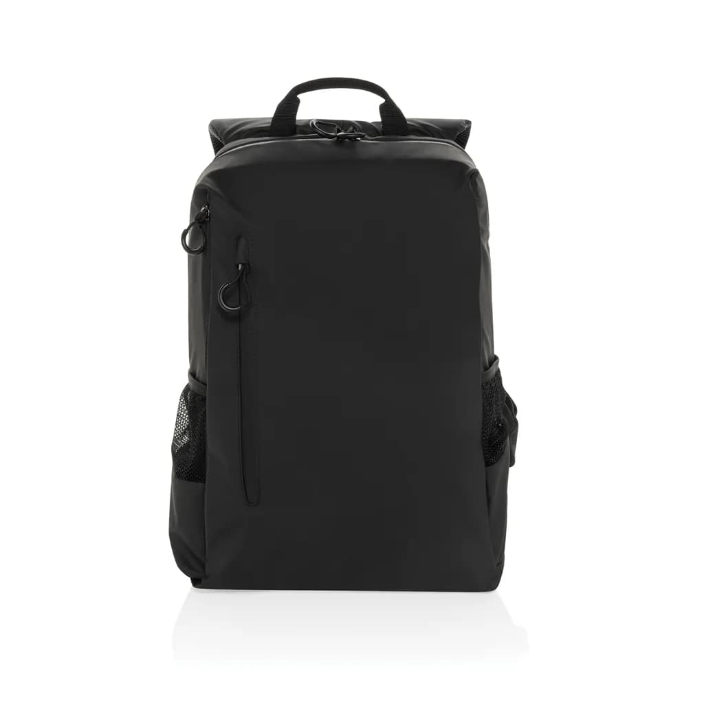Lima Aware™ RPET wasserabweisender 15,6 Laptop-Rucksack - schwarz