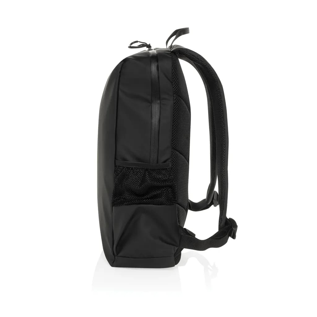 Lima Aware™ RPET wasserabweisender 15,6 Laptop-Rucksack - schwarz