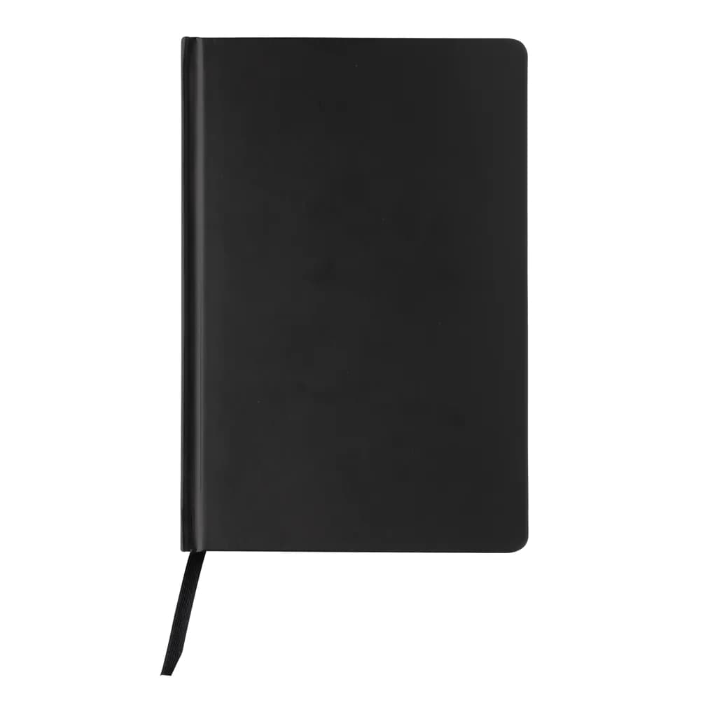 A5 Impact Steinpaper Hardcover Notizbuch - schwarz