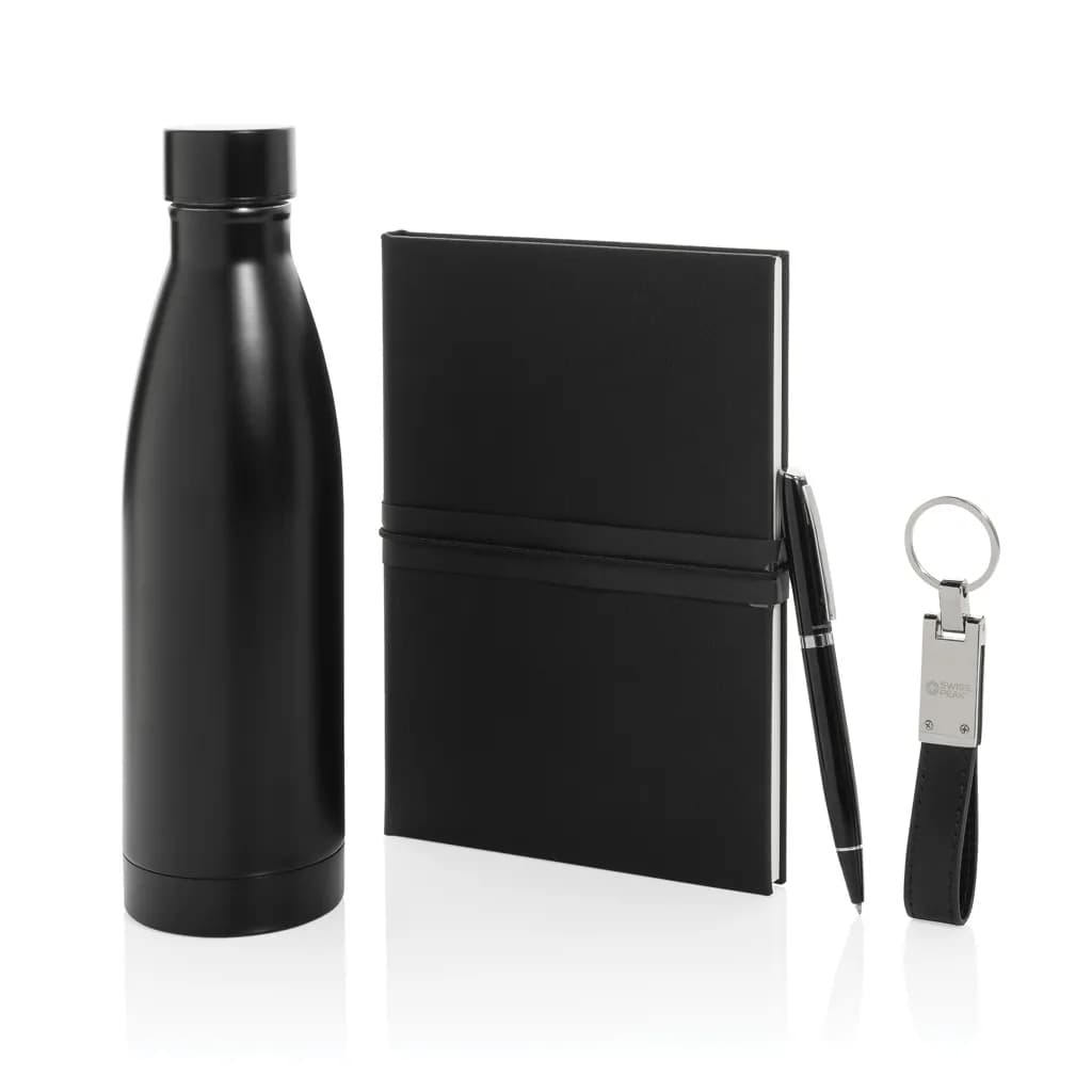 Swiss Peak RCS Deluxe Business-Set mit Flasche - schwarz