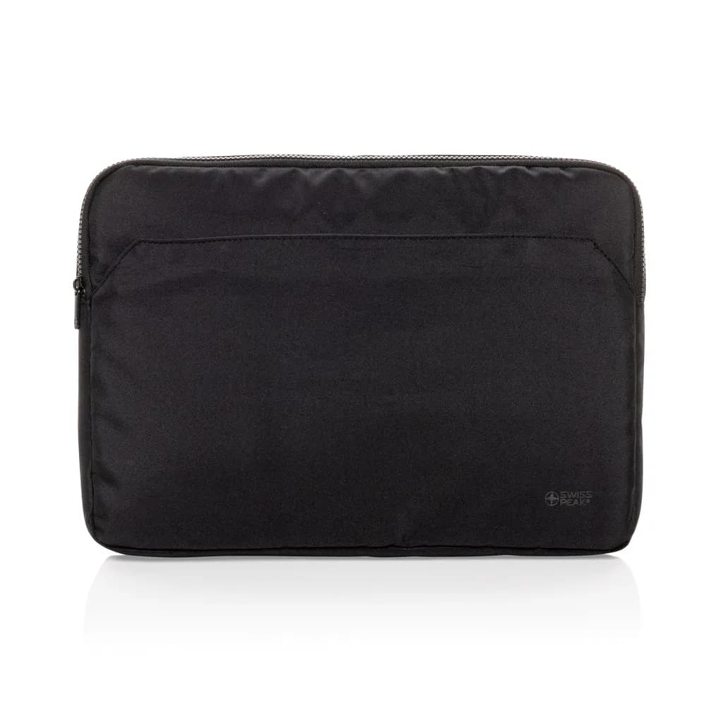Swiss Peak Aware™ RPET Essential 15.6 Laptop Sleeve - schwarz