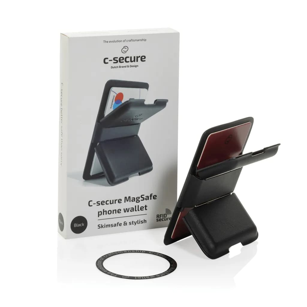 C-Secure MagSafe Phone-Wallet - schwarz