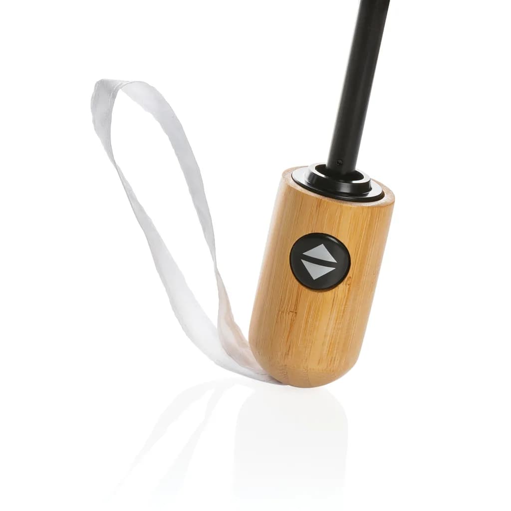 21 Impact AWARE™ RPET 190T Bambus-Schirm autom. open/close - weiß