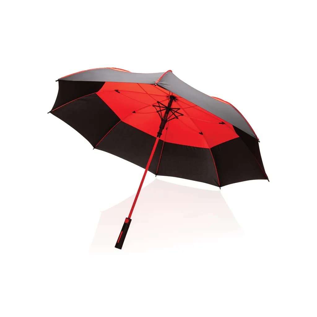27 Impact AWARE™ RPET 190T Auto-Open Stormproof-Schirm - rot