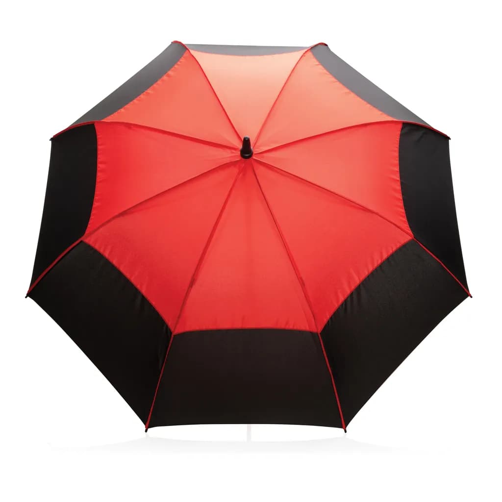 27 Impact AWARE™ RPET 190T Auto-Open Stormproof-Schirm - rot