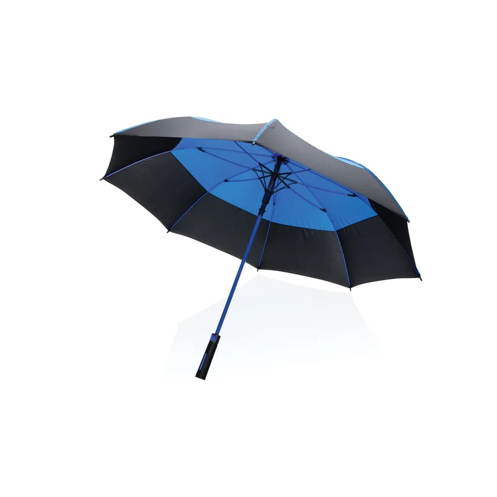 27 Impact AWARE™ RPET 190T Auto-Open Stormproof-Schirm - blau