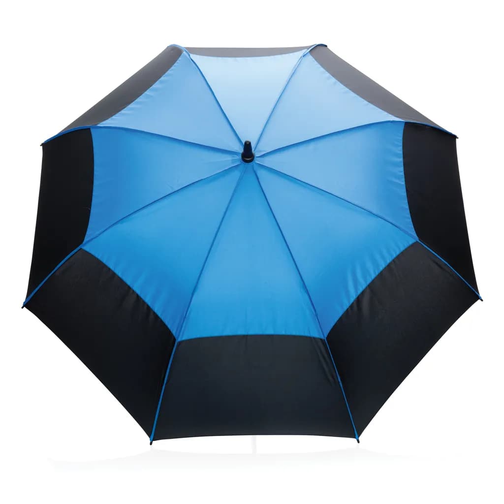 27 Impact AWARE™ RPET 190T Auto-Open Stormproof-Schirm - blau