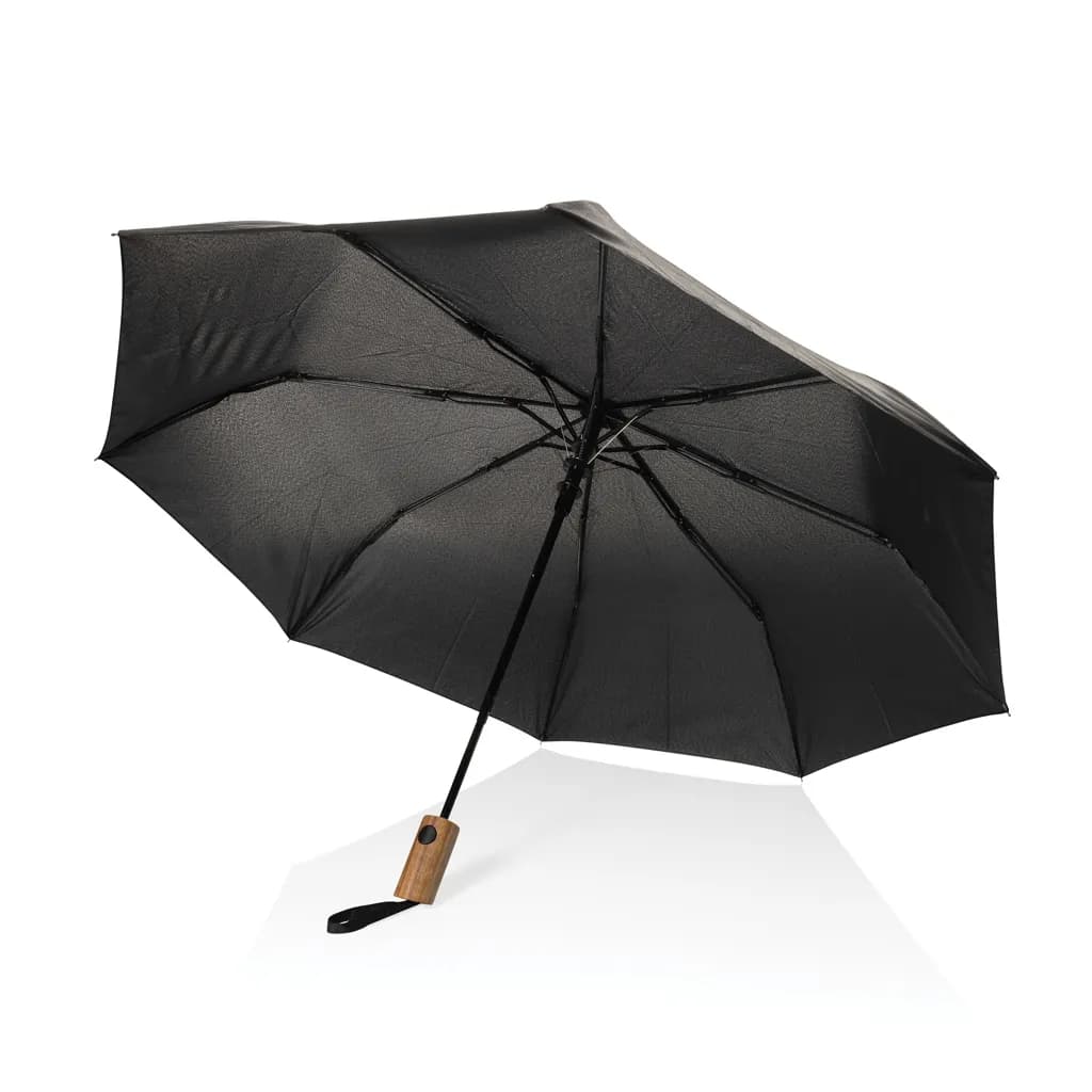 Kaycey 21 Auto-Open Mini-Regenschirm aus AWARE™ rPET - schwarz