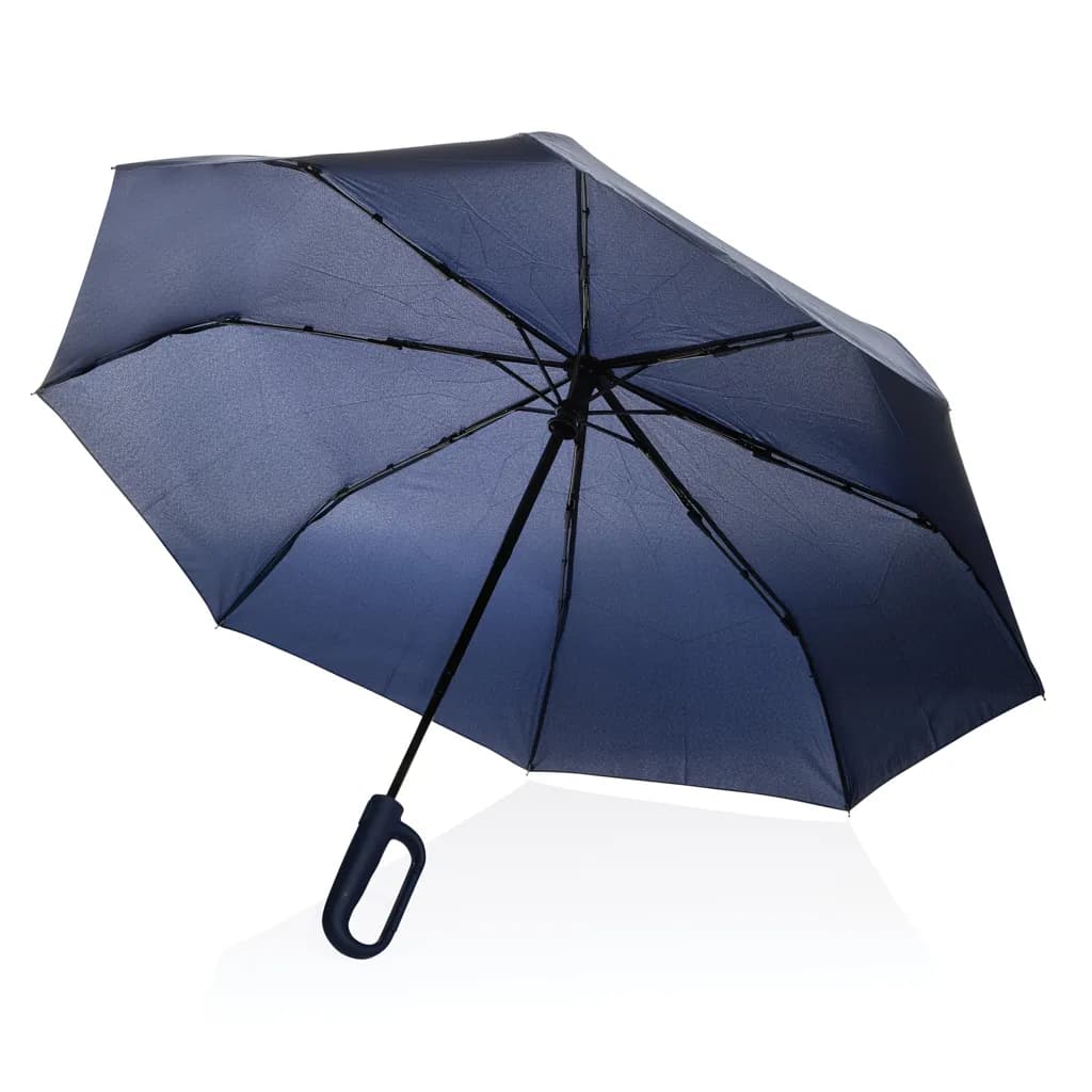 Yara 21 AWARE™ rPET Regenschirm mit Karabiner - navy blau