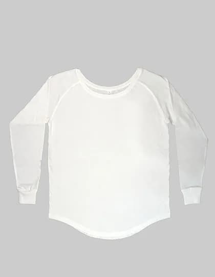 Women´s Loose Fit Long Sleeve T - White