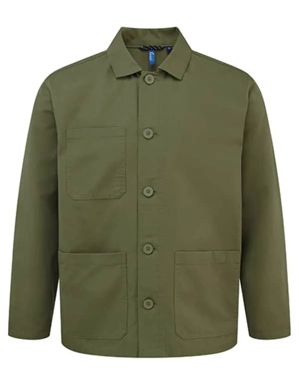 Utility 2.0 Chore Jacket - Olive (ca. Pantone 7763C)