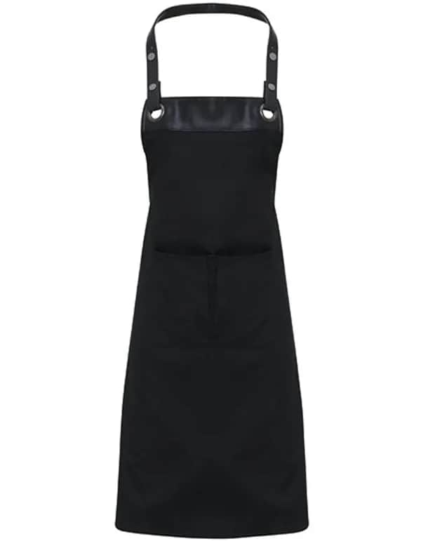 Espresso Bib Apron - Black (ca. Pantone Black C)/Black (ca. Pantone Black C)