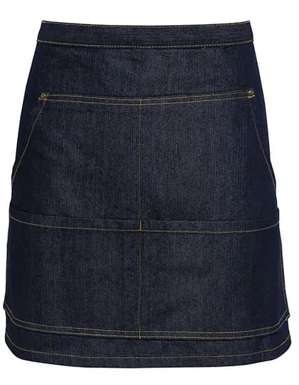 Jeans Stitch Denim Waist Apron - Indigo Denim (ca. Pantone 2767C)