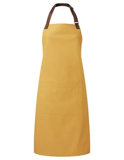 Annex Oxford Bib Apron - Mustard (ca. Pantone 7405C)