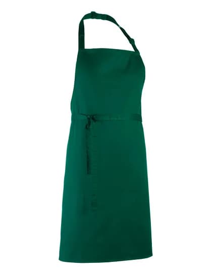 Colours Collection Bib Apron - Bottle Green (ca. Pantone 560C)