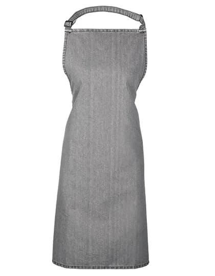 Colours Collection Bib Apron - Grey Denim (ca. Pantone 425C)
