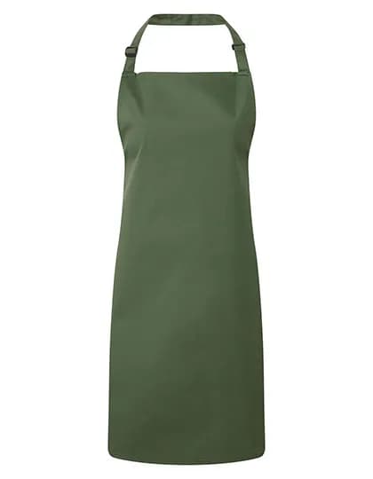 Colours Collection Bib Apron - Moss Green (ca. Pantone 2410C)