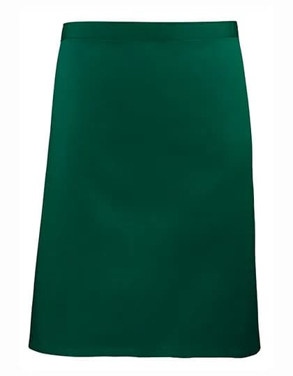 Colours Collection Mid Length Apron - Bottle Green (ca. Pantone 560C)
