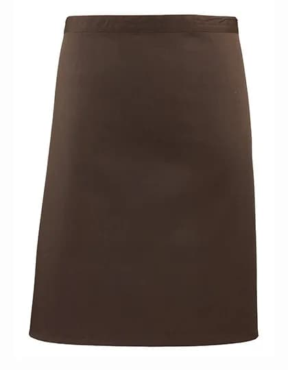 Colours Collection Mid Length Apron - Brown (ca. Pantone 476C)