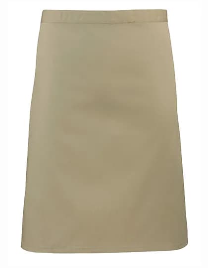 Colours Collection Mid Length Apron - Khaki (ca. Pantone 7503C)