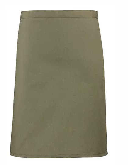 Colours Collection Mid Length Apron - Olive (ca. Pantone 378C)
