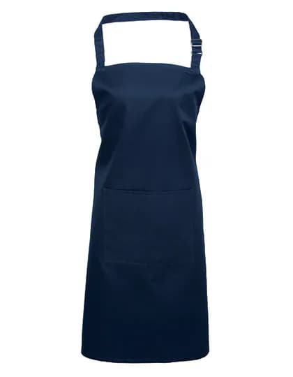 Colours Collection Bib Apron With Pocket - Navy (ca. Pantone 2766C)