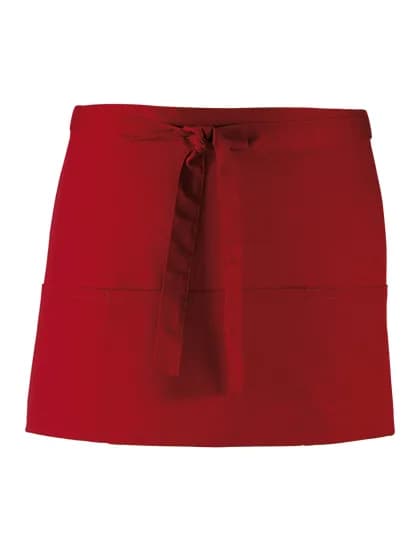 Colours Collection 3-Pocket Apron - Burgundy (ca. Pantone 216C)