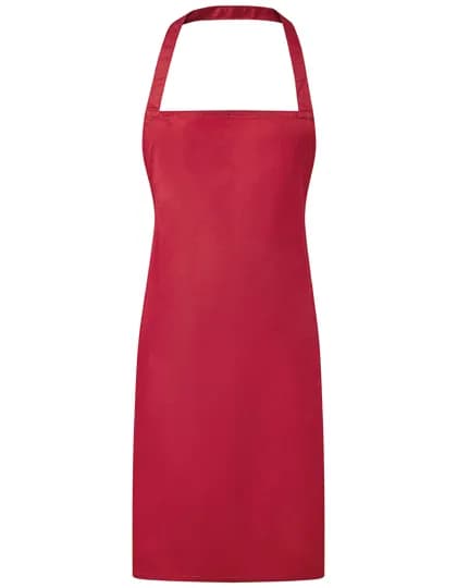 Essential Bib Apron - Red (ca. Pantone 201C)