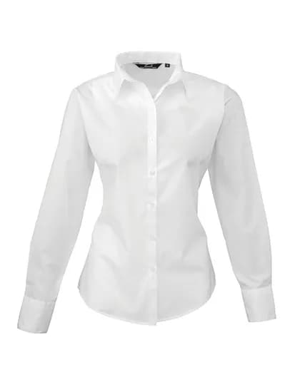 Women´s Poplin Long Sleeve Blouse - White
