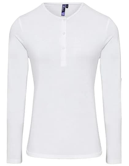Women´s Long-John Roll Sleeve Tee - White