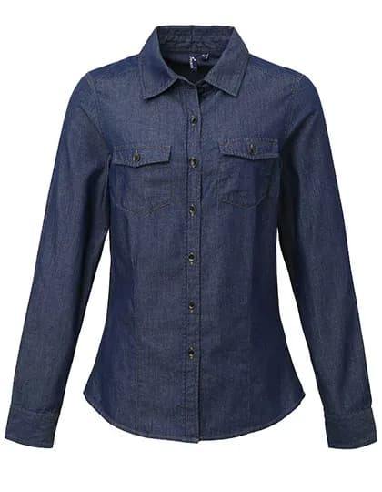 Women´s Jeans Stitch Denim Shirt - Indigo Denim (ca. Pantone 2767C)