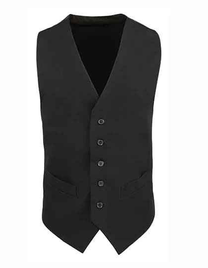 Men´s Lined Polyester Waistcoat - Black (ca. Pantone Black C)