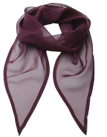 Women´s Colours Collection Chiffon Scarf - Aubergine (ca. Pantone 5115C)