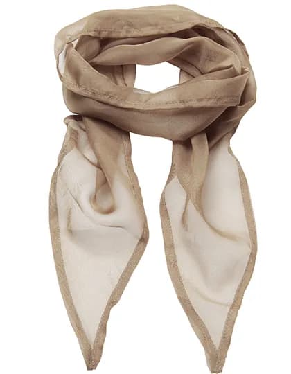 Women´s Colours Collection Chiffon Scarf - Khaki (ca. Pantone 7503C)