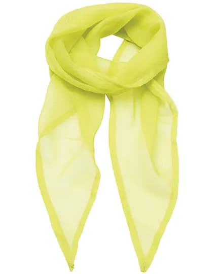 Women´s Colours Collection Chiffon Scarf - Lime (ca. Pantone 382C)