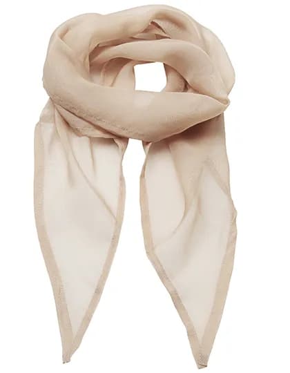 Women´s Colours Collection Chiffon Scarf - Natural (ca. Pantone 1205C)