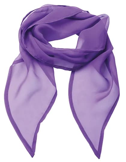 Women´s Colours Collection Chiffon Scarf - Rich Violet (ca. Pantone 2587C)