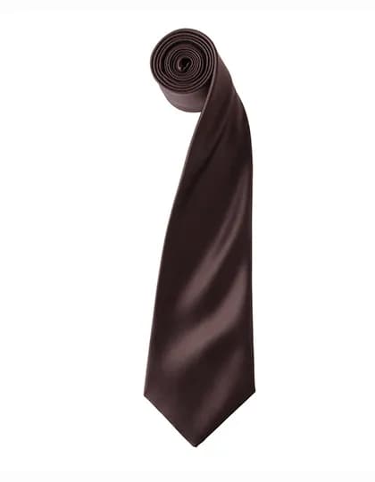 Colours Collection Satin Tie - Brown (ca. Pantone 476C)