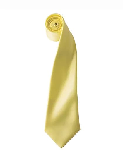 Colours Collection Satin Tie - Lemon (ca. Pantone 127C)