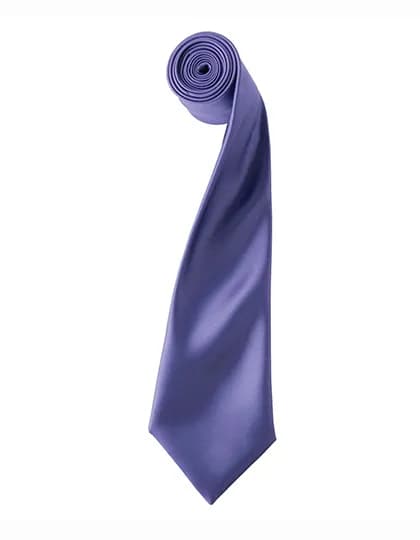 Colours Collection Satin Tie - Purple (ca. Pantone 269C)