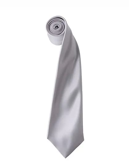 Colours Collection Satin Tie - Silver (ca. Pantone 428C)