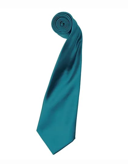 Colours Collection Satin Tie - Teal (ca. Pantone 3155C)