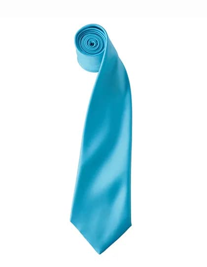 Colours Collection Satin Tie - Turquoise (ca. Pantone 312C)