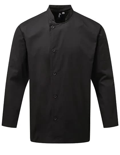 Essential Long Sleeve Chef´s Jacket - Black (ca. Pantone Black C)