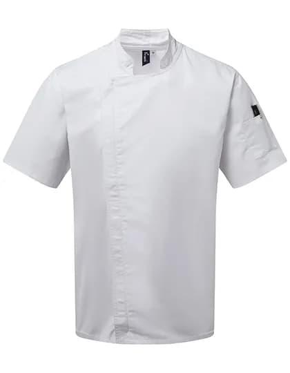 Chef´s Zip-Close Short Sleeve Jacket - White