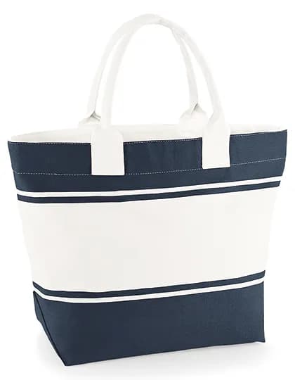 Canvas Deck Bag - Navy/Off White