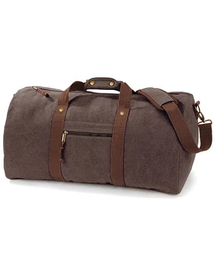 Vintage Canvas Holdall - Vintage Brown